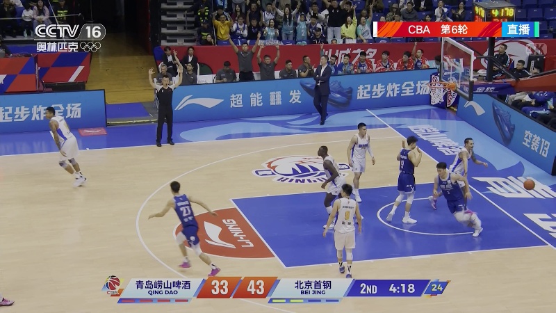 [CCTV全场集锦]🏀6连胜！北京轻取青岛 桑普森27+15 周琦12+10+4帽 米奇30+10