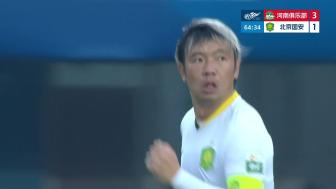 [进球视频]国安扳回一球！林良铭传中被挡，35岁张稀哲推射破门